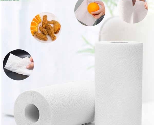 2 ply bamboo paper towels roll kitchen disposable