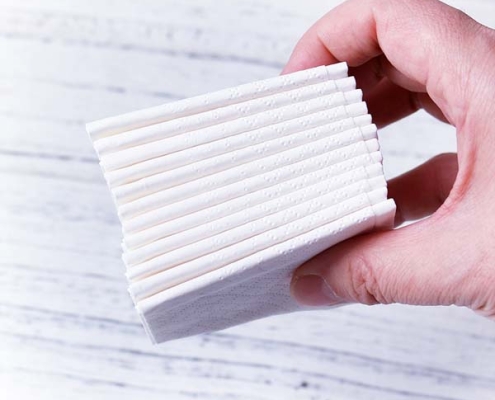 Biodegradable ultra soft daily pocket tissue 3 ply handkerchief paper pocket