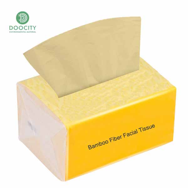 Doocity soft pack bamboo facial tissue paper