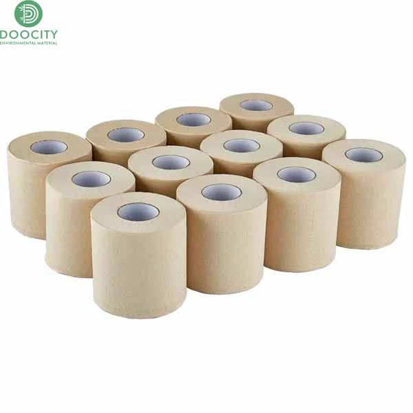 Washroom 3 ply compostable paper roll softly toilet tissue